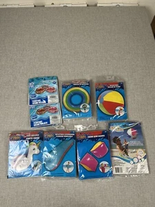 Pool Toys Beachballs Kickboard Drink Holder Swim Arm Bands Splash Ring All New - Picture 1 of 8