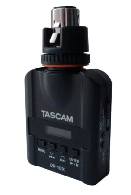Tascam DR-10X Plug-on Micro Linear PCM Digital Audio Recorder for XLR Mic - Image 1 of 4