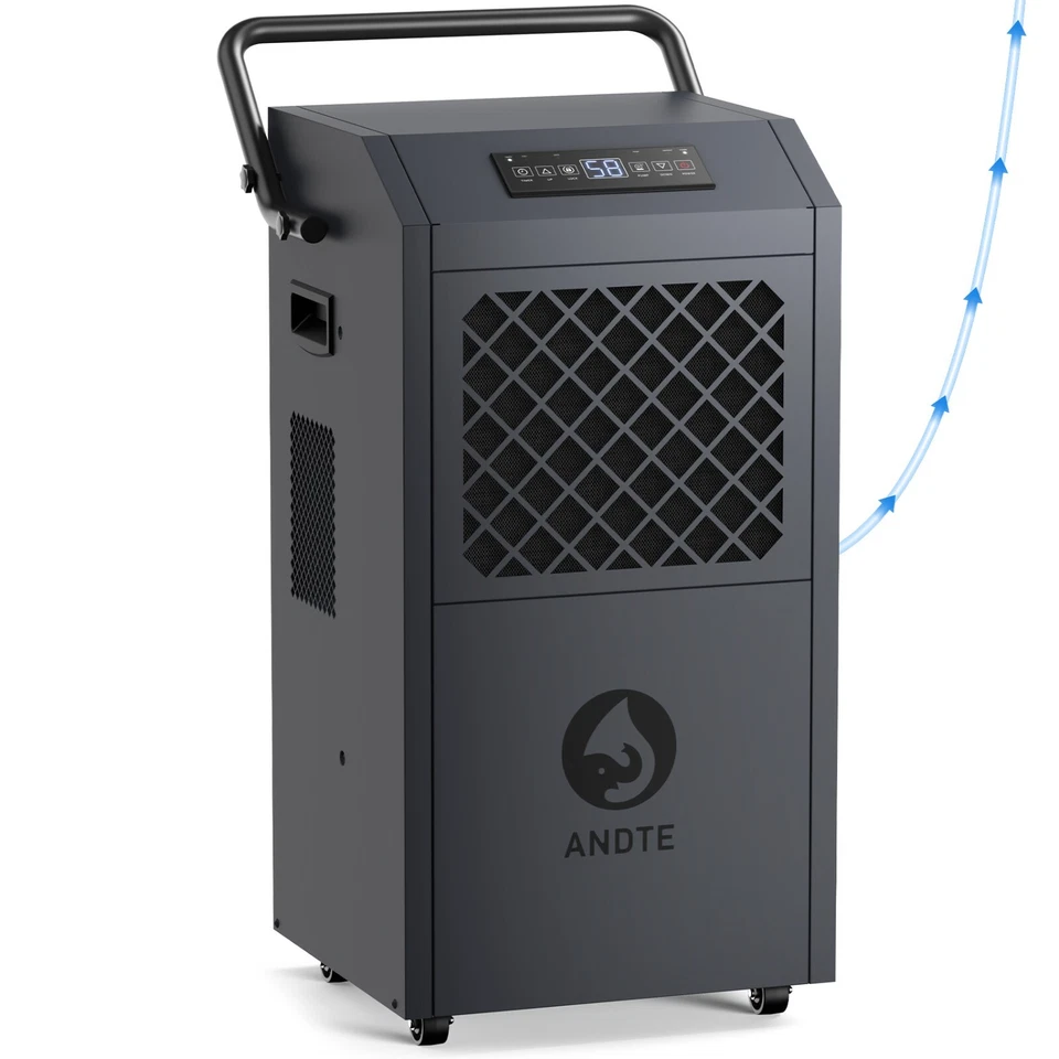 190 Pint Commercial Dehumidifier with Pump for 6500 Square Feet Heavy Duty Comme - Image 1 of 4