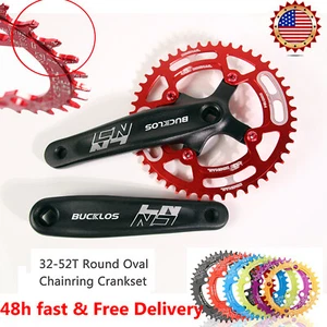 XC/Off /AM Bike 30-52T Single Crankset Narrow Wide Crank 170mm Taper Chainring - Picture 1 of 15