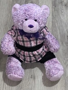 Build-A-Bear Workshop Plüschtier Lavendel & Rosa Stofftier Teddybär 15 Zoll - Bild 1 von 9