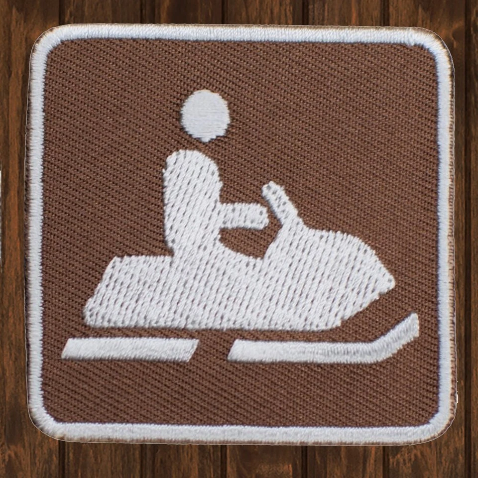 Snowmobiling Embroidered Patch — Iron On - Image 1 of 1