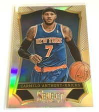 Knicks Carmelo Anthony Mint 2013-14 Panini Select Silver Prizm Parallel #122