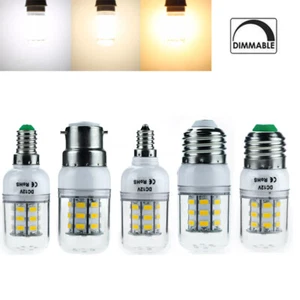 Dimmable LED Corn Light Bulb 7W 12v Super Bright E27 5730SMD 6500k Lighting B22 - Picture 1 of 11