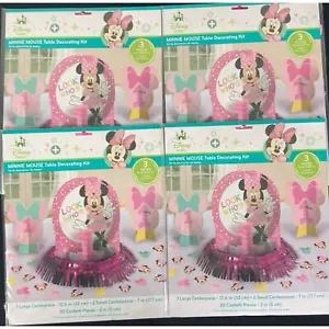 Disney Minnie Mouse Table Decorating Kit Lot of 4 Birthday Party Decorations - Picture 1 of 9