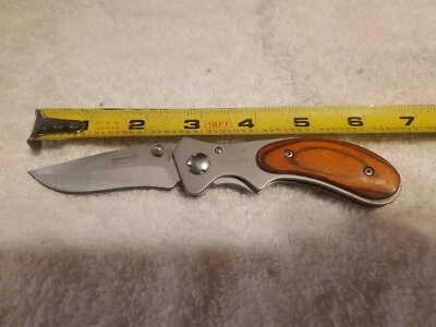 Navaja de bolsillo Sheffield mango de madera con clip para cinturón... VER FOTOS  Foto 1 de 4