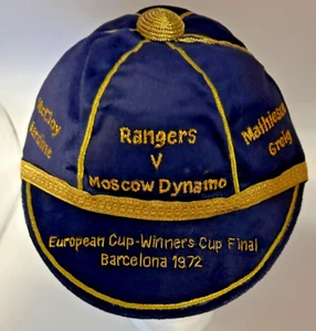 Rangers v Moscow 1972 Cup Winners Cup, Starting 11 Commemorative Replica Cap £59 - Picture 1 of 8