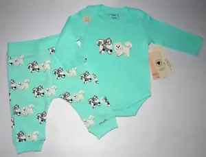 Baby girl clothes, 3-6 months, M & A/ Paris Hilton 2 piece Organic set - Picture 1 of 8