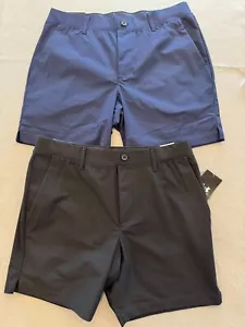 Under Armour Golf Drive Pull On Shorts Mens Large New 7" Lot of 2 MSRP $160 - Picture 1 of 5