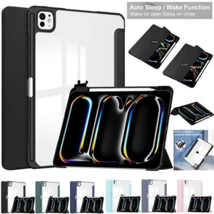 For iPad Pro 13" inch M4 2024 Shockproof Smart Case Folio Cover With Pencil Slot - Picture 1 of 61