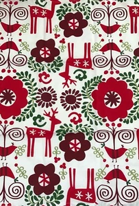 Etikett/Tag2U/TagLtd. - NORDIC HOLIDAY GESCHIRRTUCH x 1 - Grün/Rot/Weiß NEU - Neu mit Etikett - Bild 1 von 2