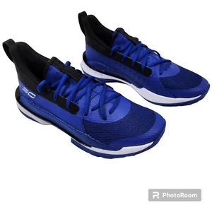 Under Armour Team Curry 7 Basketball Shoes Men's Size 8.5 Blue 3023838 409 NWOB - Picture 1 of 14