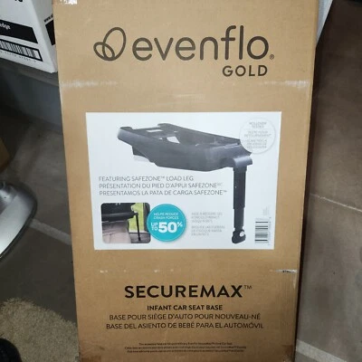 Evenflo Gold SecureMax Infant Car Seat Base with SafeZone Load Leg New Open Pkg - Image 1 of 3