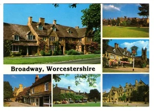 Broadway, Worcestershire, multi view colour postcard, unposted - Picture 1 of 2