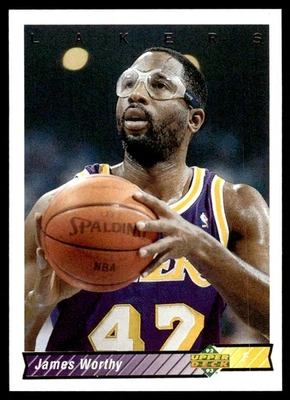 1992-93 Upper Deck No156 James Worthy Los Angeles Lakers - Изображение 1 из 2