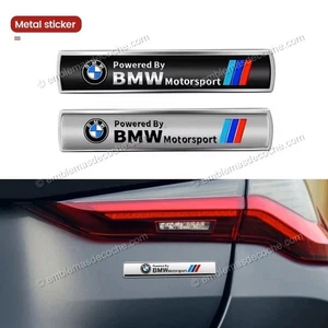 Powered By BMW Motorsport M Performance Emblem Badge metal adhesive - Bild 1 von 4