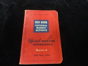VINTAGE Red Book National Used Car Market Report Jan 1-Feb 14,1957 - Picture 1 of 2