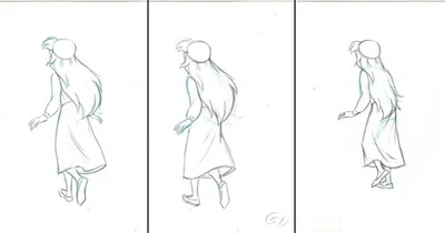 Eilonwy-3 Original Production Disney Drawings from the Black Cauldron (1985) - Image 1 of 4