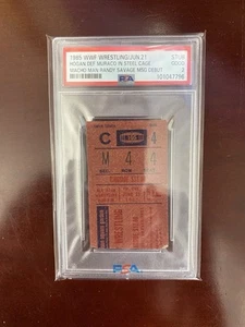 RANDY "MACHO MAN" SAVAGE *MADISON SQUARE GARDEN DEBUT* TICKET STUB WWF 1985 - Picture 1 of 2