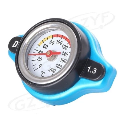 1x Small Head / 1.3 Bar Racing Car Thermost Radiator Cap Cover Water Temp Meter - Image 1 of 4
