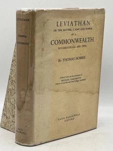 Leviathan Thomas Hobbes Hardcover Basil Blackwell Oakeshott Edition Political - Picture 1 of 2