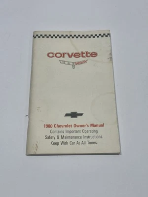 Chevrolet Corvette 1980 manual del propietario fabricante original guía del usuario Foto 1 de 4