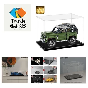 Elegant Clear Acrylic Display Case with Black Base for Collectibles 18x10x10inch - Picture 1 of 10