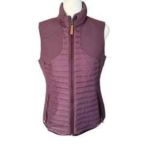 Eddie Bauer Sportshop burgundy sleeveless zip up vest with pockets PXS - Picture 1 of 11
