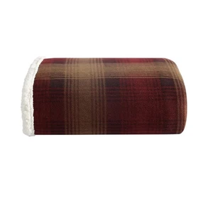 - Throw Blanket, Brushed Fleece Bedding with Sherpa Reverse, Soft & Cozy Home... - Picture 1 of 4