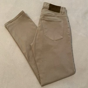 Todd Snyder Jeans Mens Size 29x32 Brown Stretch Flat Front Straight Fit 5 Pocket - Picture 1 of 11