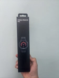 Nowy zapieczętowany zegarek Samsung Galaxy Watch5 Pro 45MM WiFi czarny tytanowy zegarek 5 - Zdjęcie 1 z 6