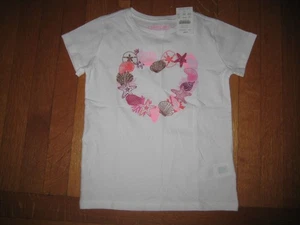 NEW Crewcuts Girls White Sea Shell Starfish Tee T-Shirt XS 4-5 4T NWT - Picture 1 of 4