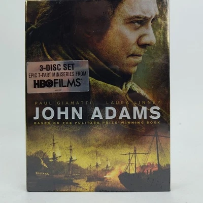 John Adams (DVD, 2008) 3 Disc Set HBO 7 Part Miniseries NEW & SEALED - Image 1 of 4