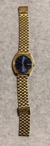Orologio al quarzo uomo Nixon Minimal The Time Teller tono oro quadrante blu 100M - Foto 1 di 7