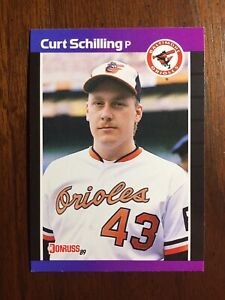1989 Donruss Curt Schilling ROOKIE #635 RC Orioles Red Sox Pitcher