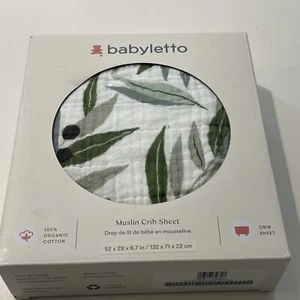 Babyletto Olive Branches Muslin Crib Sheet - Picture 1 of 4