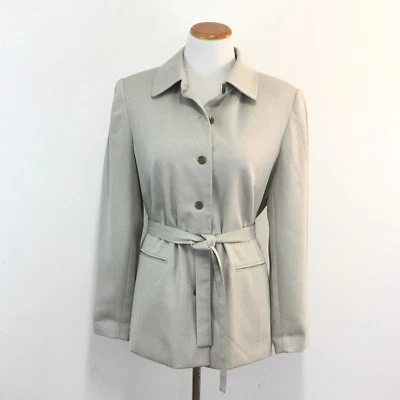 Blazer de Colección Años 90 Karen Scott Talla 12 Cinturón Acolchado Hombros Completamente Forrado Para Mujer 12 Foto 1 de 4