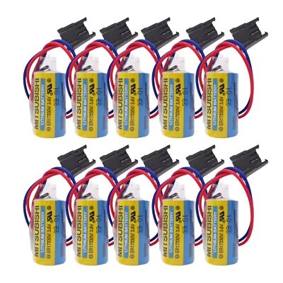 10x MR-BAT ER17330V/3.6V Mitsubishi A6BAT PLC Battery for FANUC CNC System New - Image 1 of 4