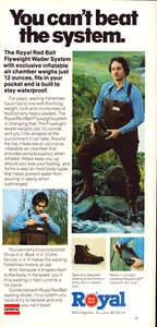 Royal Red Ball Flyweight Wader System Fishing St. Louis MO Vintage Print Ad 1979 - Picture 1 of 4