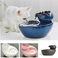 1.3L Ceramic Pet Water Fountain Dispenser Automatic Cat Dog Drinking B