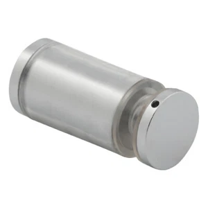 Brixwell KCSMSC Cushion Series Shower Glass Door Knob Single Mount Satin-Chrome - Picture 1 of 3