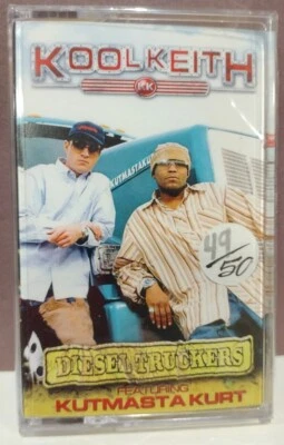 RARE! Kool Keith - KutMasta Kurt - DIESEL TRUCKER Yellow Cassette Tape 49/50 RAP Foto 1 de 4