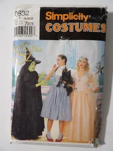 Simplicity 0632 pattern costume wizard of oz for adults size Y 18,20,22 new - Picture 1 of 2