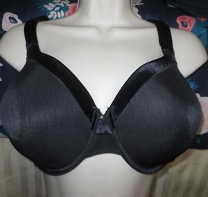 VANITY FAIR ILLUMINATION BLACK lined UW bra 40 DD VERY GOOD - Picture 1 of 5
