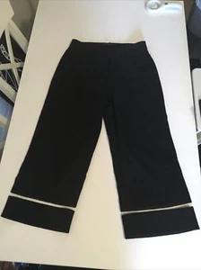 Pantalones Alexander Wang negros de pierna ancha para mujer talla 6 cintura alta bolsillos con abertura - Imagen 1 de 11