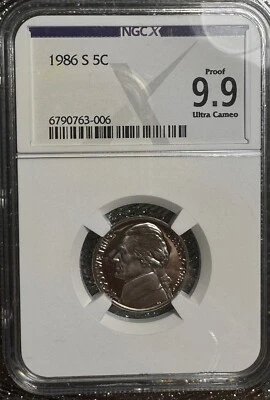 1986 5c Proof 9.9 UC - Image 1 of 4