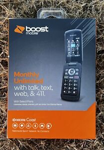2013 Boost Mobile Kyocera Coast KYS2151ABB (Sprint) Black Flip Cellular Phone