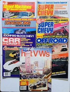 ASSORTED CAR Magazines LOT of 7 Super Chevy Car Craft Off Road Drag Racing hotVW - Picture 1 of 3