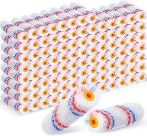 Nuogo 150 Pcs Paint Roller 4 Inch Mini Paint Roller Covers Small Paint Roller Ho - Picture 1 of 7