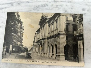 OLD POSTCARD 1914 ALGIERS LE PALAIS DE JUSTICE OLD POSTCARD - Picture 1 of 2